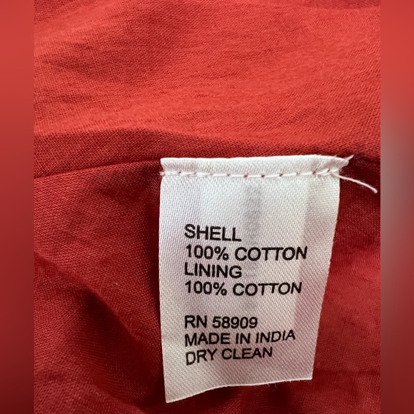 ANTONIO MELANI Red and Cream Floral Long Sleeve Dress - Picture 8 of 11